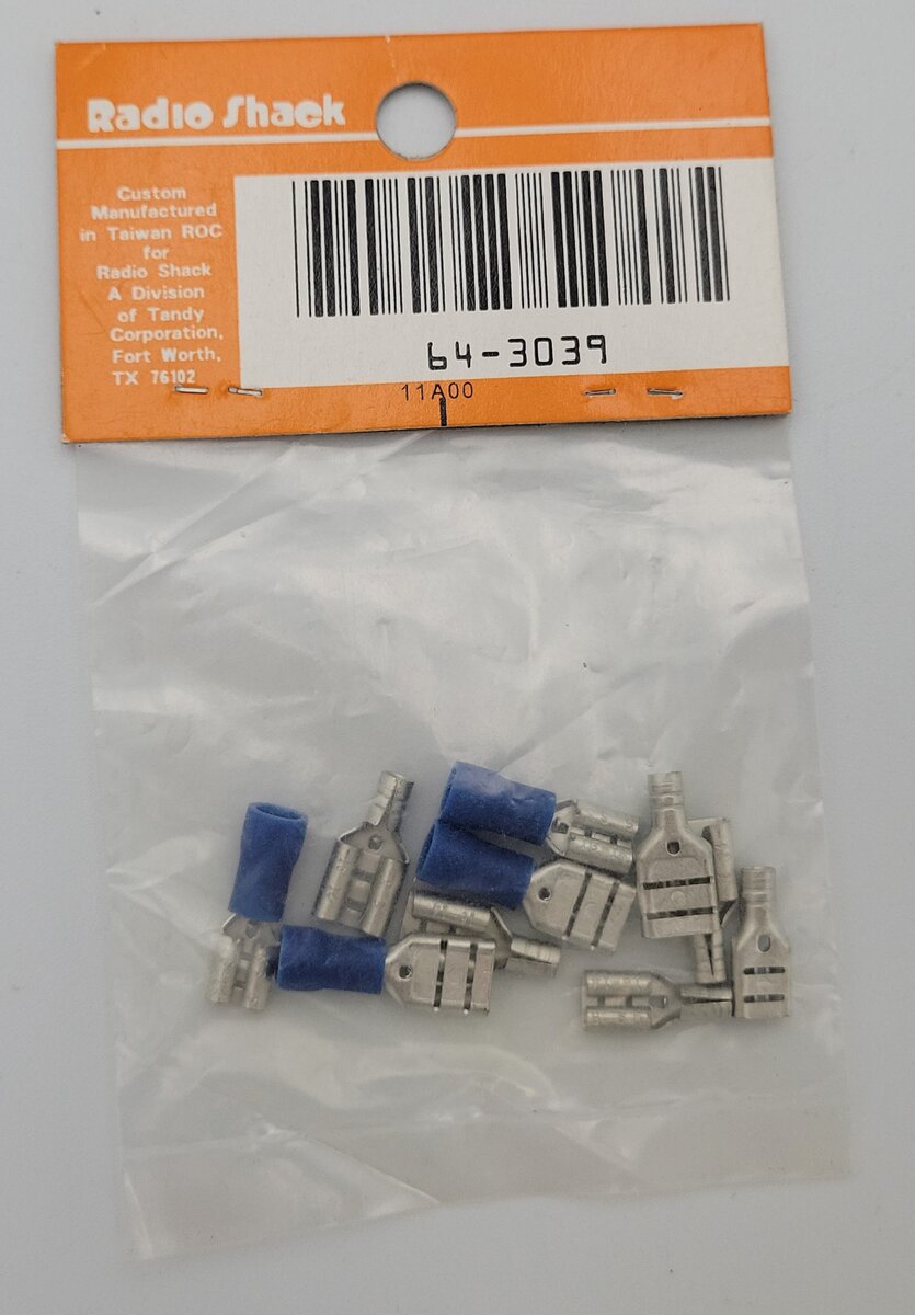 Radio Shack 64-3039 Female Quick-Disconnects