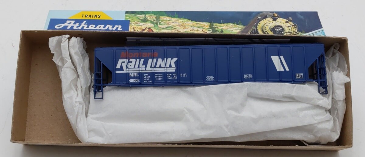 Athearn 5314 HO Montana Rail Link 54' Covered Hopper # 45002 Kit