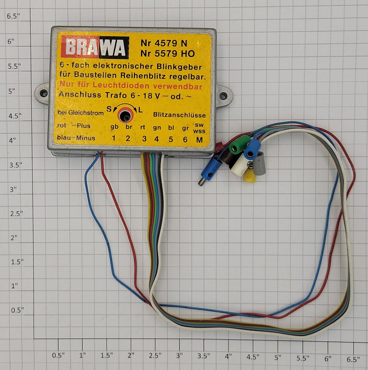 Brawa 4579/5579 HO and N Scale Flashing Construction Lights Controller