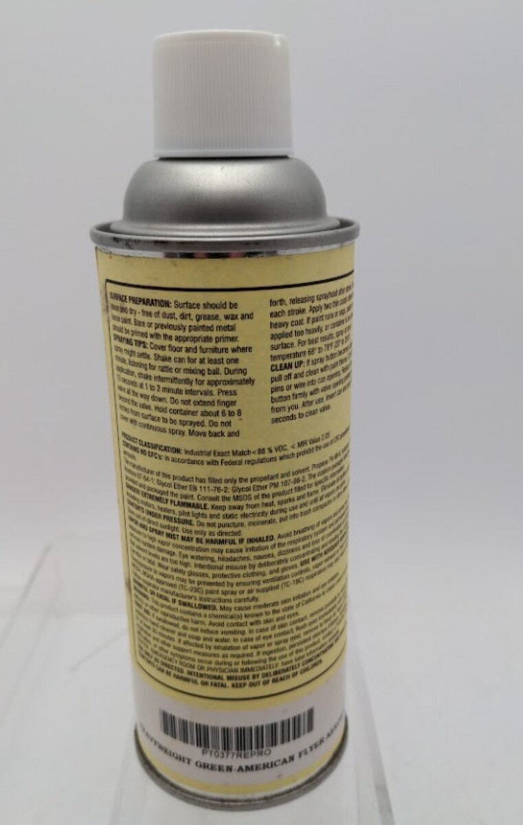 American Flyer PT0377 Heavyweight Green Paint Aerosol 11 Oz.