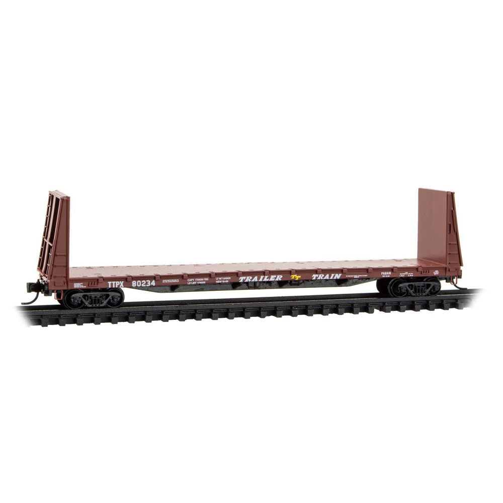 Micro-Trains 05400481 N TTX 61' Bulkhead Flatcar #80234