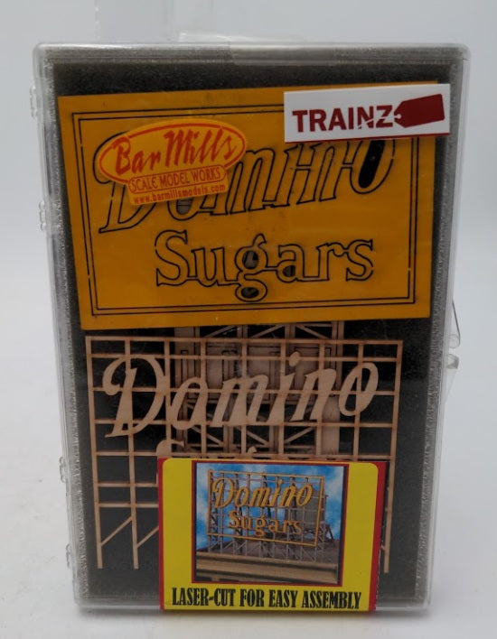 Bar Mills 0233 HO & O Scale Domino Sugars Billboard Laser Cut Kit