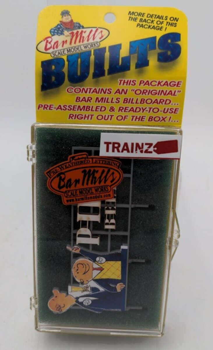 Bar Mills 0257 HO / O Scale Piel's Beer Billboard Pre-Assembled & Ready to Use