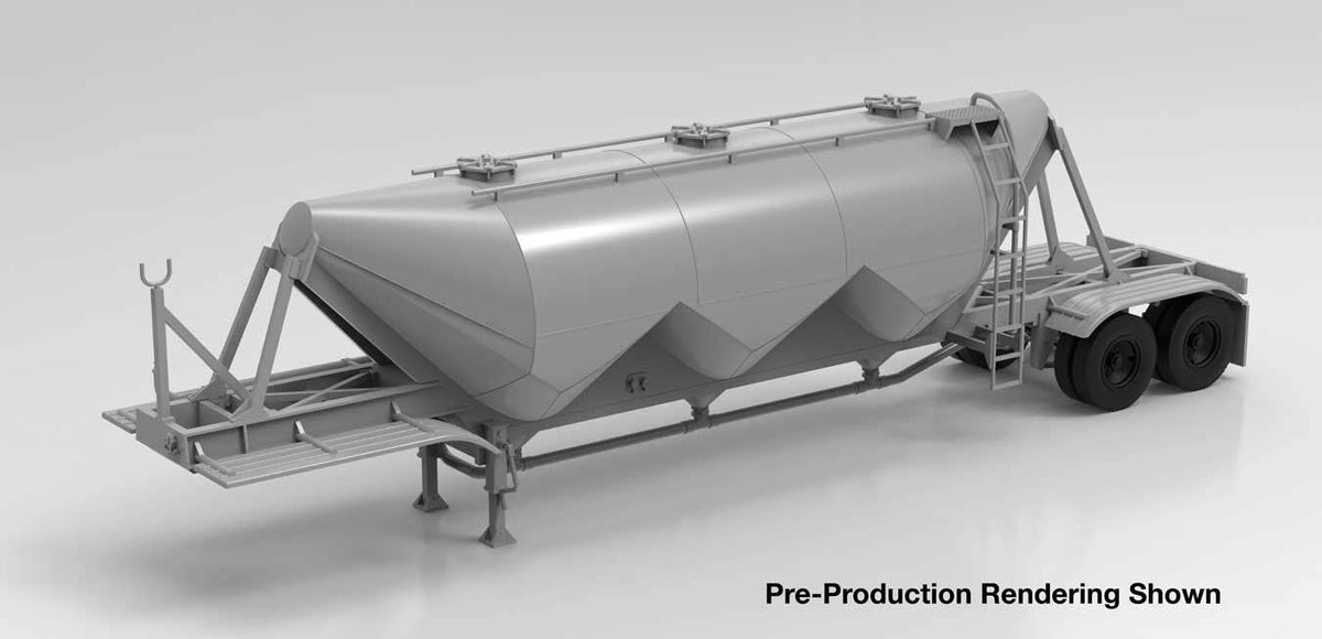 Walthers 949-2620 HO Transload Facility Undecorated Dry Bulk Semi Trailer Kit