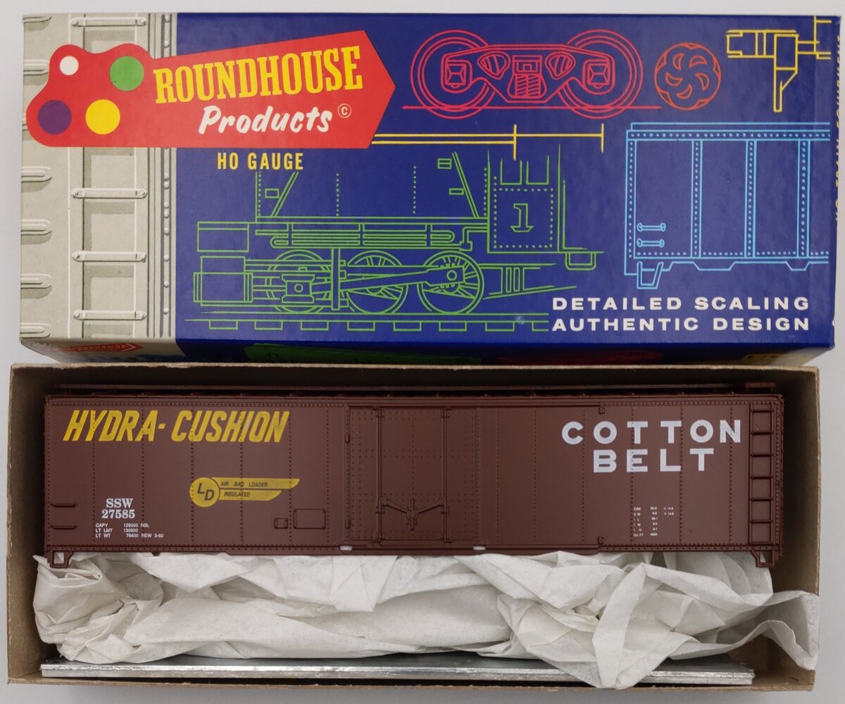 Roundhouse 7731 HO Cotton Belt 50' Plug Door Boxcar Kit