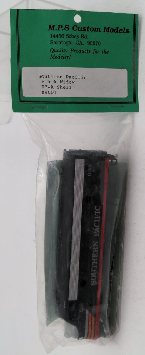 MPS Custom Models 9001 HO Scale Southern Pacific Black Widow F7-A Shell