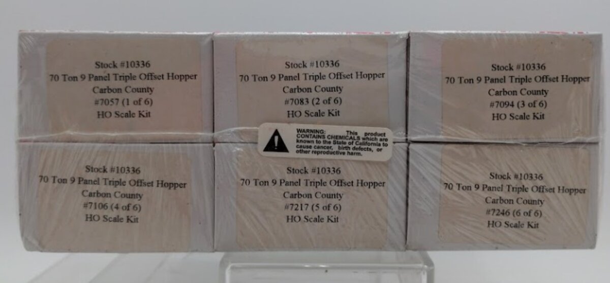 Stewart Hobbies 10336 HO Carbon County Railway 70 Ton Panel Triple Offset Hopper