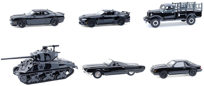 Greenlight Collectibles 28170-CASE 1:64 Black Bandit Series 30 (Set of 6)