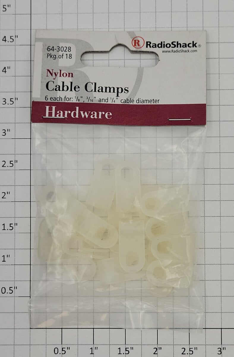 Radio Shack 64-3028 Cable Clamps (Pack of 18)