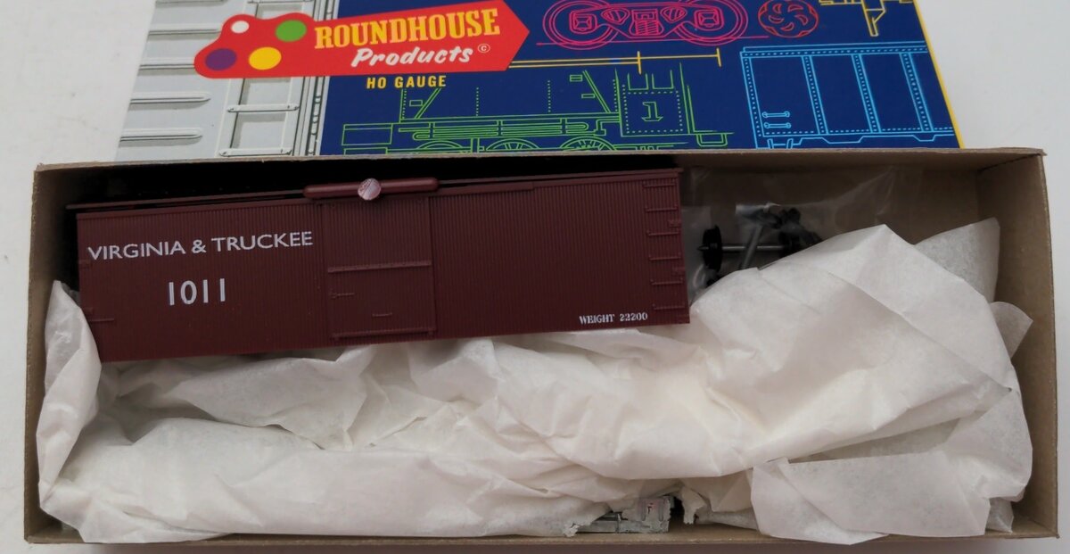 Roundhouse 3283 HO Scale O/T Virginia & Truckee 36' Box Car # 1011 Kit