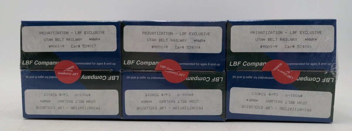 LBF 9001-9 HO Utah Belt Railway Hopper/Gondola Privatization Exclusive(Set of 6)