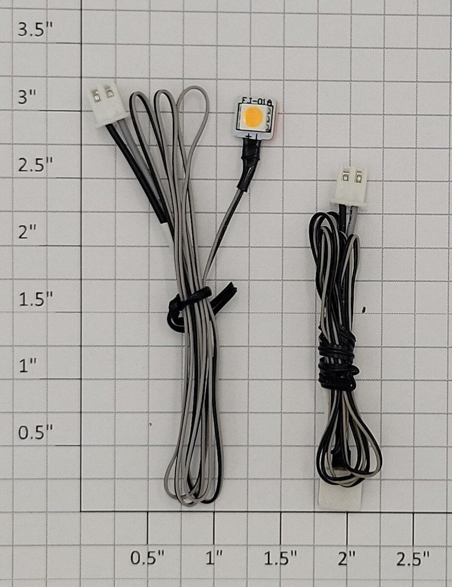 Woodland Scenics JP5742 Just Plug Wired Yellow Stick-on Light Set (Pair of 2)