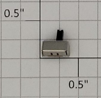 Acme 0924-1 Black SPDT Micro Miniature Slide Switch, Side Mount