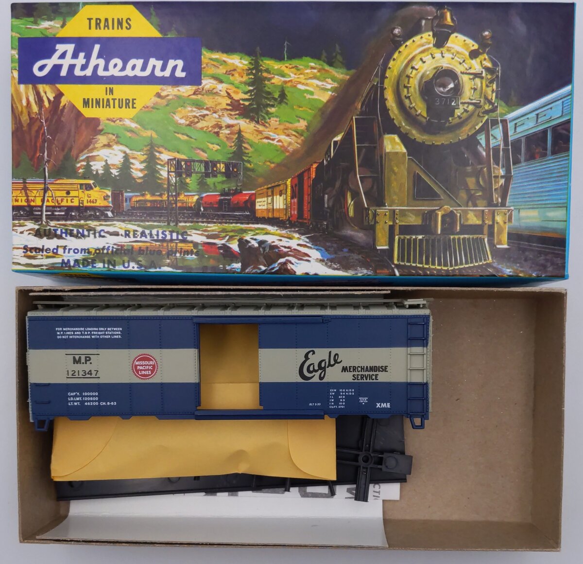 Athearn 1143-13 HO Missouri Pacific 40' Boxcar Kit