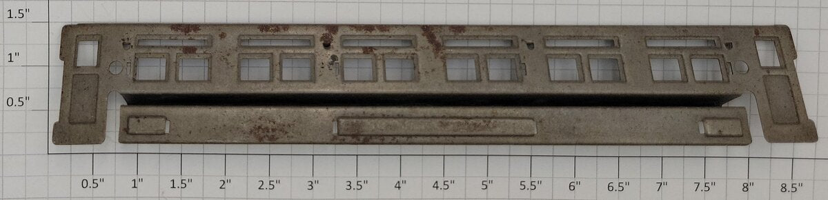 Lionel 600-1 O Gauge Prewar 600 Unfinished Pullman Car Inside Window Insert