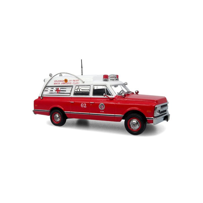 Iconic Replicas 50-0586 1:50 LA City Fire Dept 1969 Chevrolet C-10 Ambulance