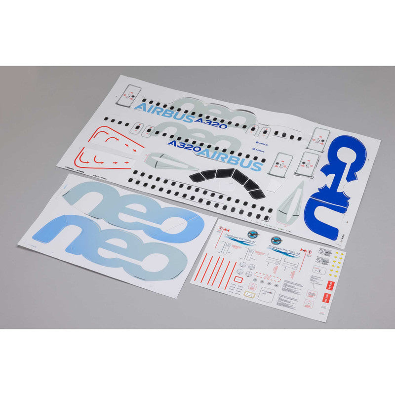 E-flite EFL-2553 Airbus A320 1.5m Airliner 64mm EDF Jet Decal Set