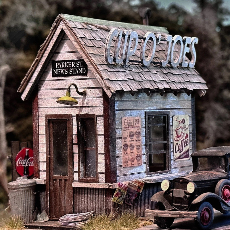 Bar Mills 692 HO Parker Street News Stand Building Kit (Pack of 2)