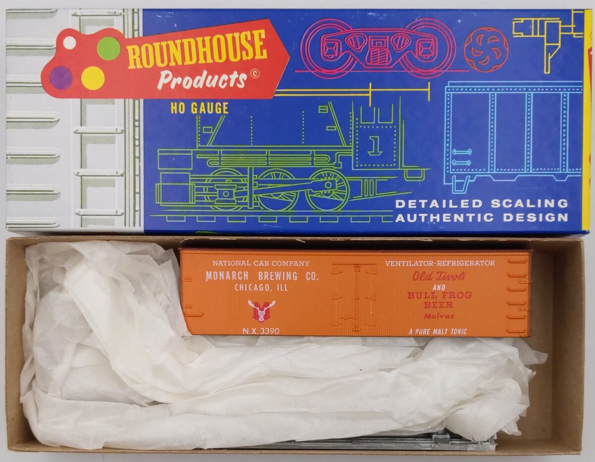 Roundhouse 3135 HO Bull Frog Beer Billboard Reefer Car Kit