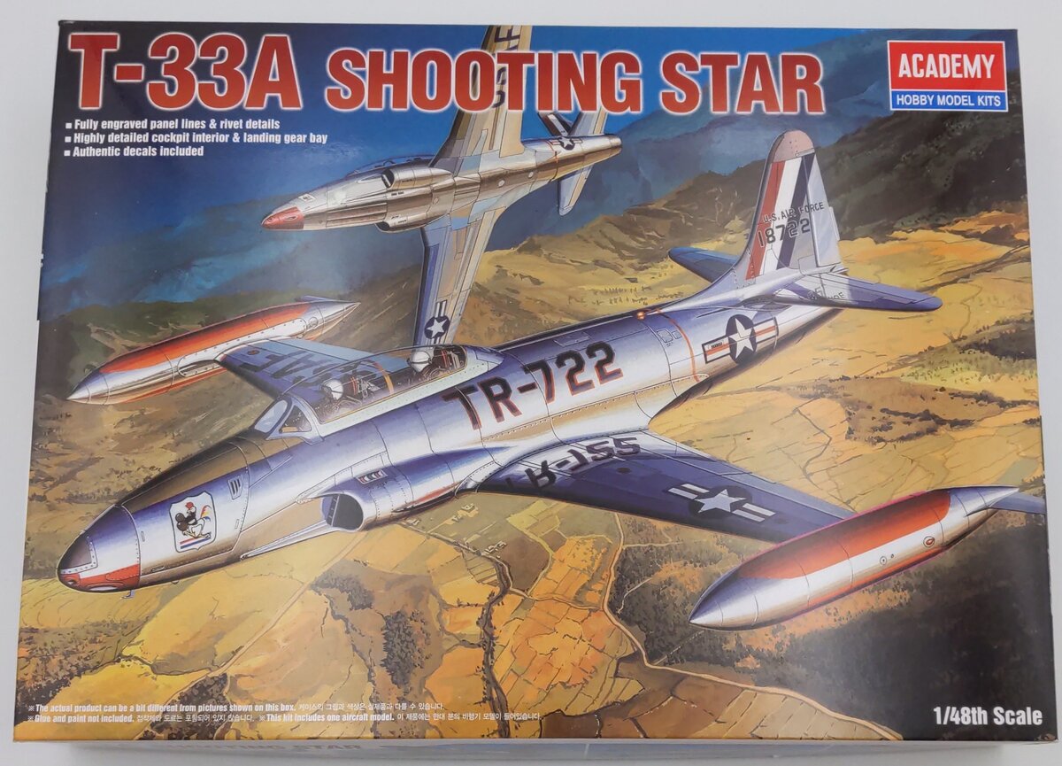 Academy 12284 1:48 T-33A Shooting Star Model Plane