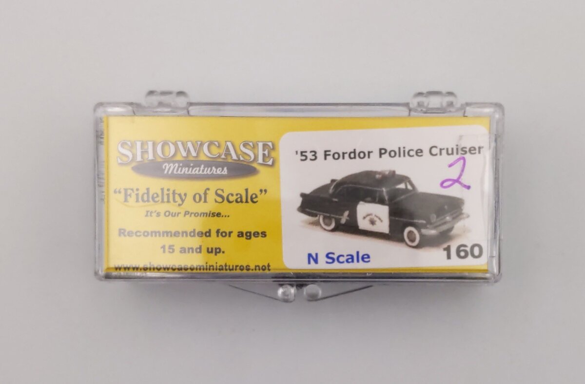 Showcase Miniatures 160 N Scale '53 Ford Police Cruiser