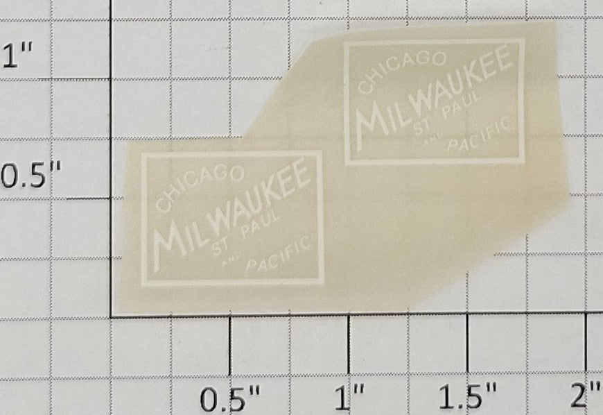 American Flyer TRS0763 CM & St. P Tender Dry Transfer Decal (Set of 2)
