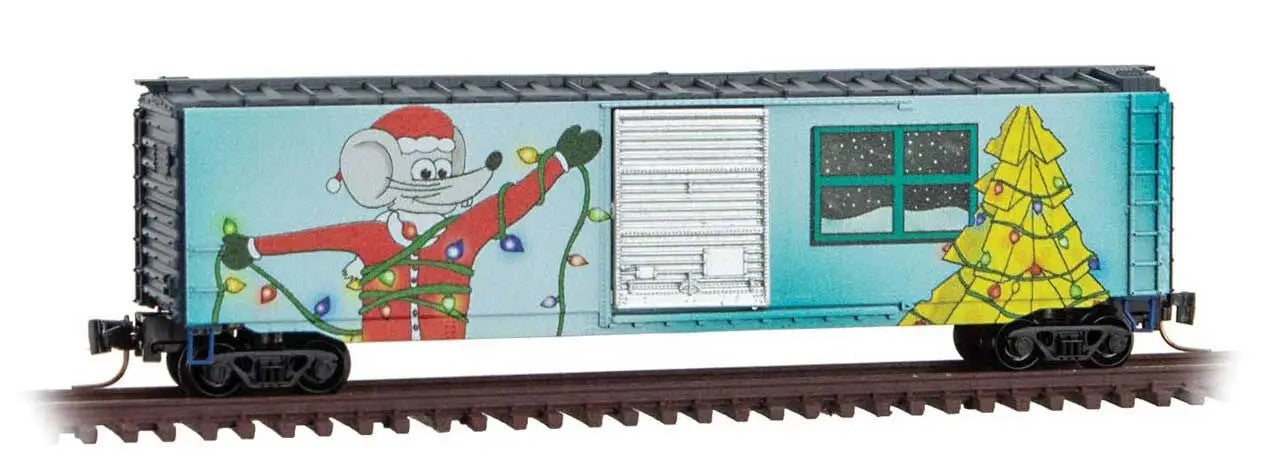 Micro-Trains 50500490 Z 2025 Christmas Micro-Mouse 50' Standard Boxcar