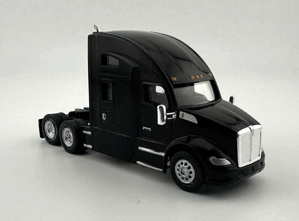 HO Logistics Replicas 68009 HO Black Kenworth T-680 Sleeper-Cab Semi Tractor