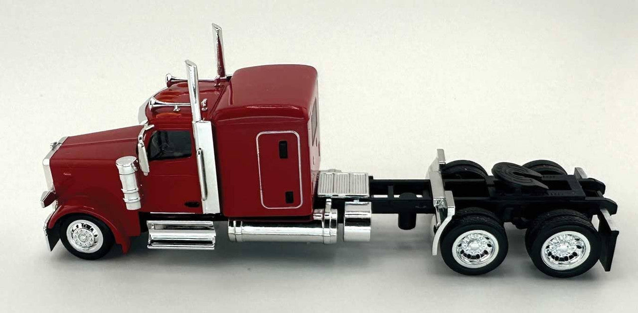 HO Logistics Replicas 589084 HO Red Peterbilt 589 72" Sleeper-Cab Semi Tractor