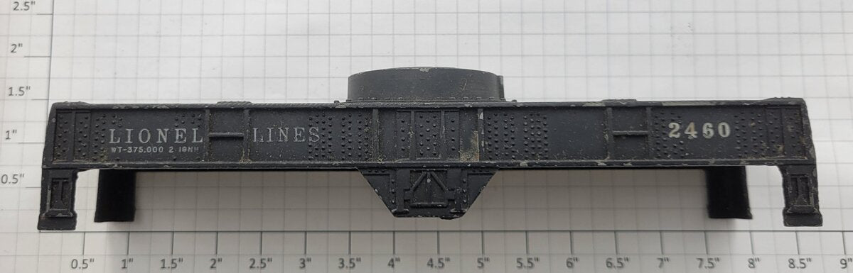 Lionel 2460-5 Black Metal Postwar Crane Car Frame #2460