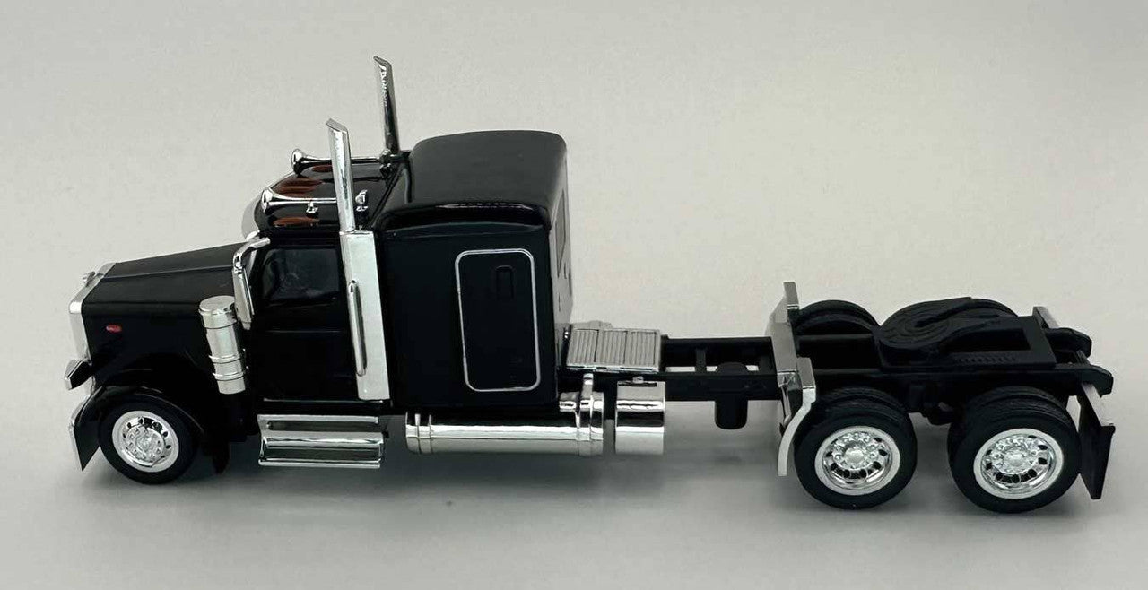 HO Logistics Replicas 589094 HO Black Peterbilt 589 72" Sleeper-Cab Semi Tractor