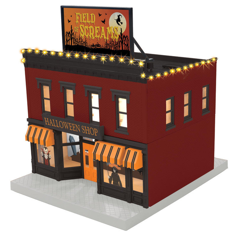 MTH 30-90727 O RailKing Halloween 2-Story City Building 1 with LEDs