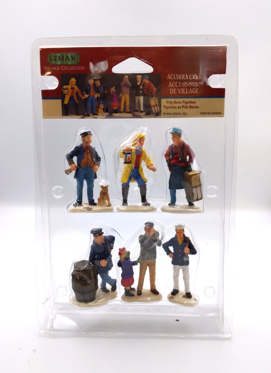 Lemax 92353A HO Nautical Figures Plymouth Corners Poly-Risen