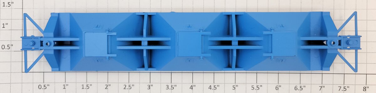 Lionel 64892 HO Scale Blue Covered Hopper Bottom
