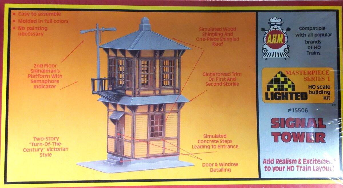 AHM 15506 HO Masterpiece Series I Signal Tower Building Kit