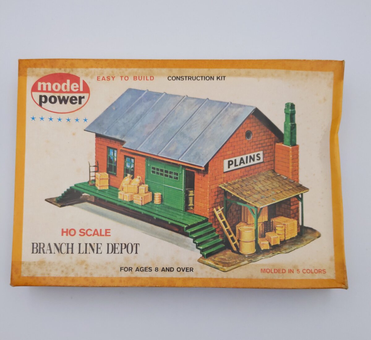 Model Power 440 HO Branch Line Depot Building Kit
