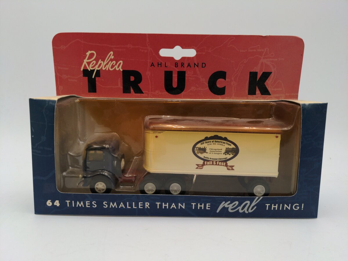 AHL 64064 1:64 Diecast Mack CJ Coe Tractor with Bullnose Trailer-Chicagoland