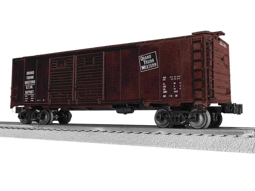 Lionel 2542441 O Grand Trunk Western 40' Double Door Boxcar #587957