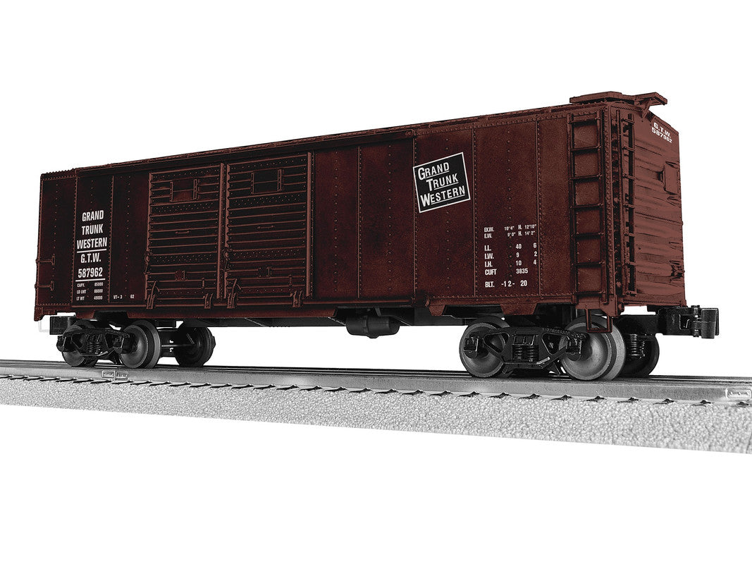 Lionel 2542442 O Grand Trunk Western 40' Double Door Boxcar #587962