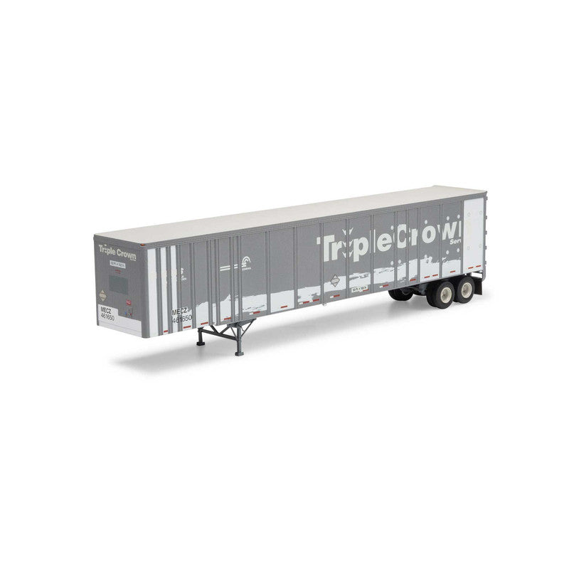 Athearn 72821 HO MECZ 53' Wabash Plate Trailer #461650