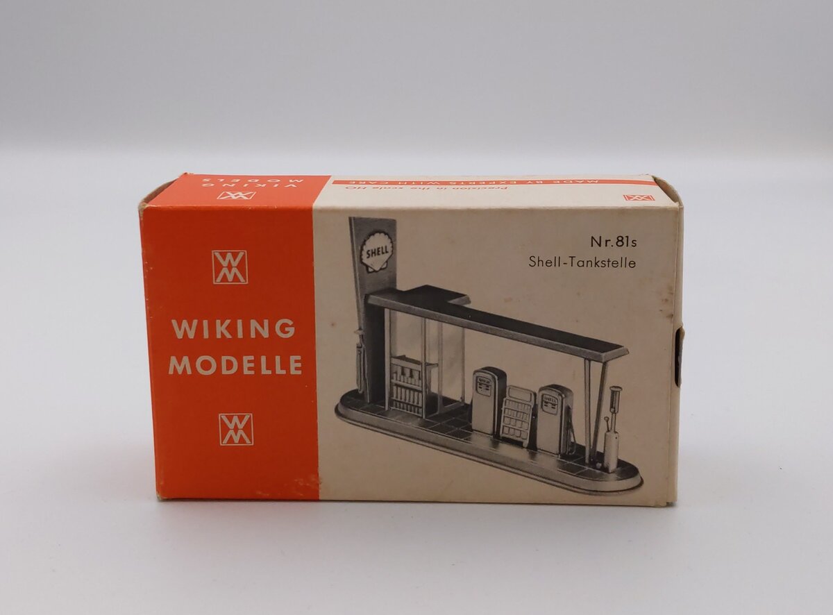 Wiking 81 HO Vintage Model Shell Gas Station