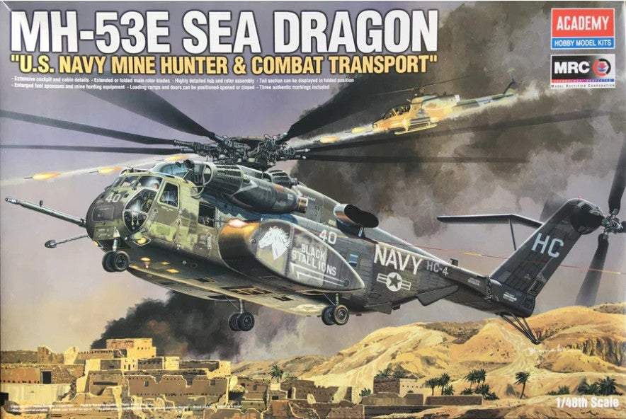 Academy 12703 1:48 MH-53E Sea Dragon Helicopter Plastic Model Kit