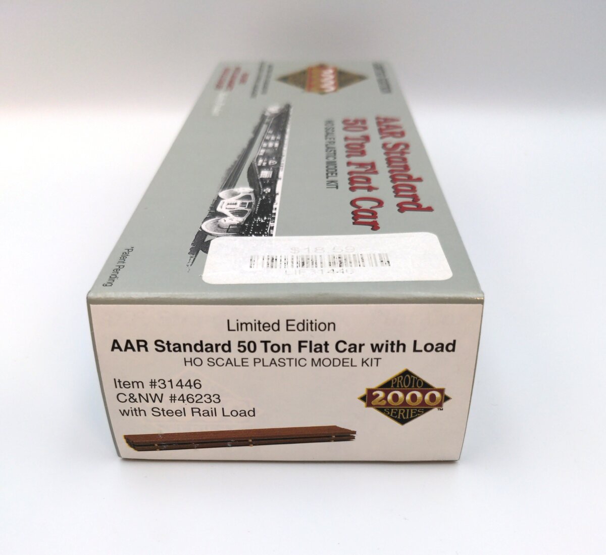 Proto 2000 31446 HO AAR Standard 50' Flatcar Kit w/Steel Rail Load C&NW #46233