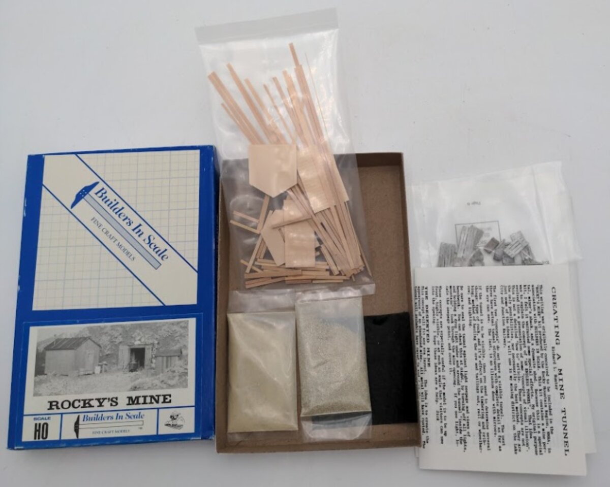 Builders-in-Scale 202 HO Scale Evening Express Series Rocky's Mine Laser Cut Kit