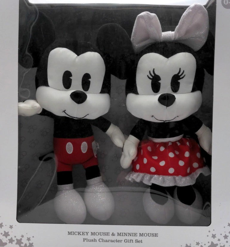 Disney 80043 Plush Character Set 13" Mickey Mouse & Minnie (Set of 2)