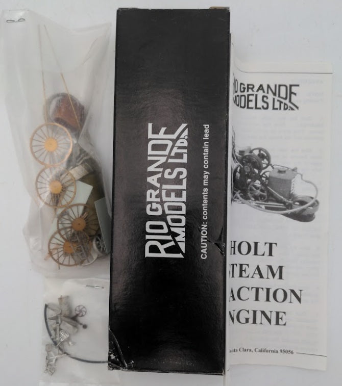 Rio Grande Models 3074-TE HO Scale Holt Steam Traction Engine Cast Metal Kit