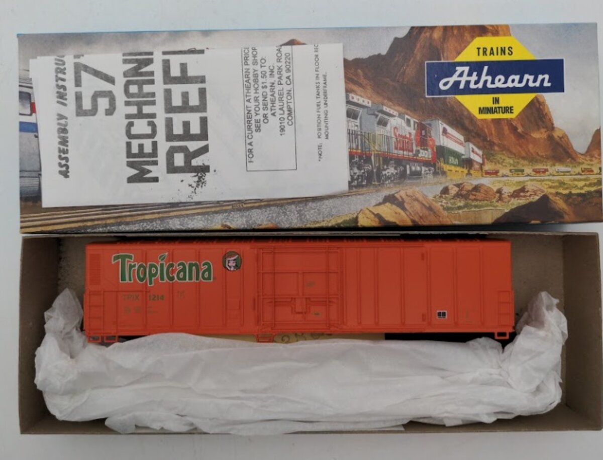 Athearn 2905B HO Scale 57' Mechanical Reefer Tropicana # 1214 Kit