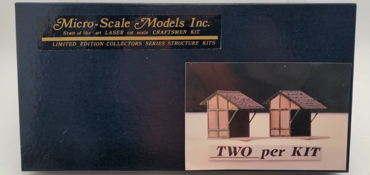 Micro-Scale Models HO Scale Small Passenger Shelter Laser Cut Kit