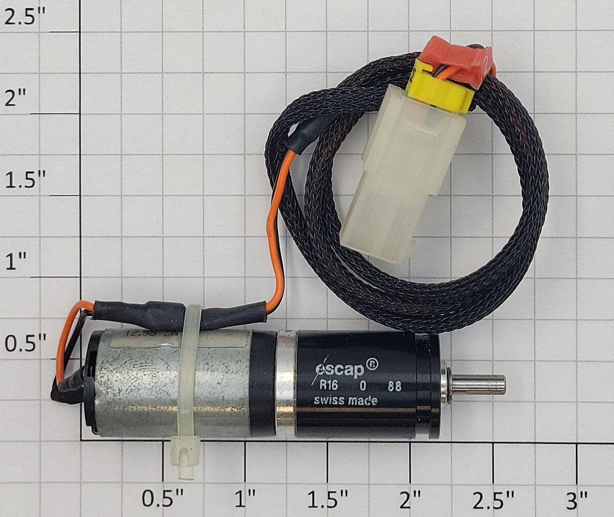 Escap 16N28-205E.201 12-Volt DC Can Motor with Gearbox and Cable