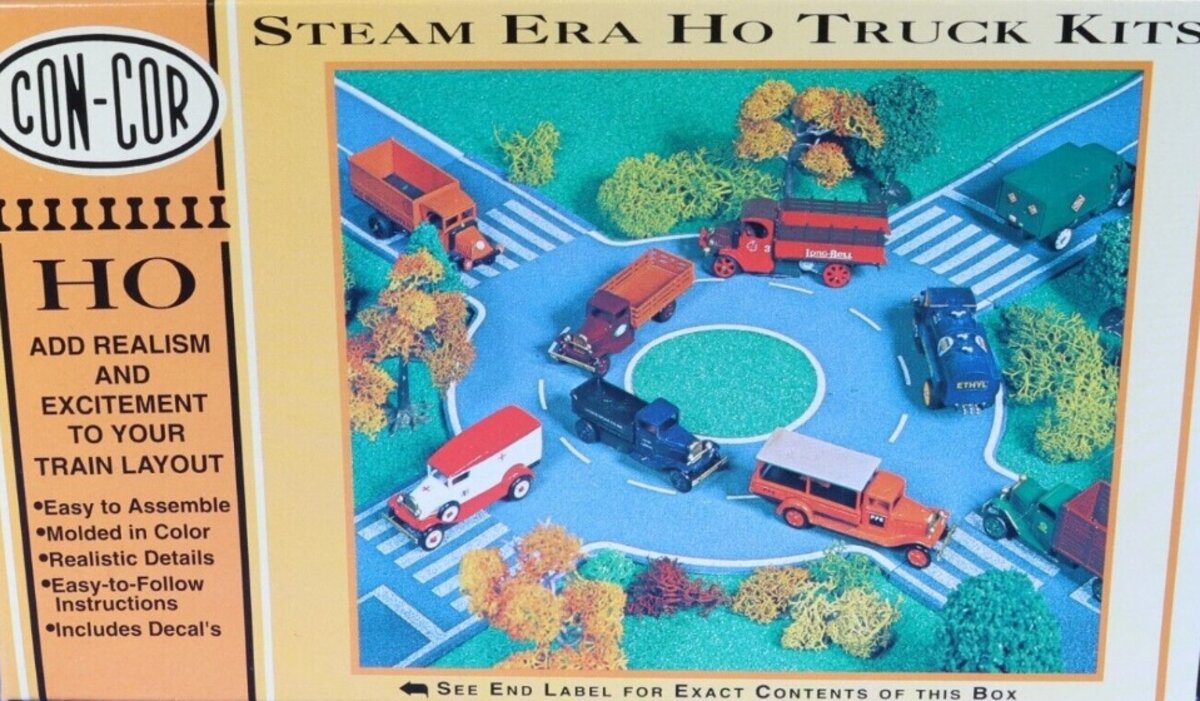 Con-Cor 001-007141 HO Scale Steam Era Trucks 1931 Ford AA Kit (Pack of 2)